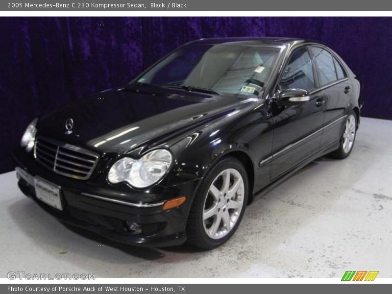 Black / Black 2005 Mercedes-Benz C 230 Kompressor Sedan