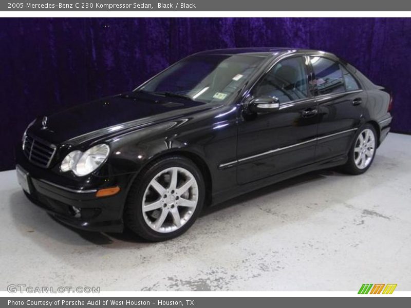 Black / Black 2005 Mercedes-Benz C 230 Kompressor Sedan