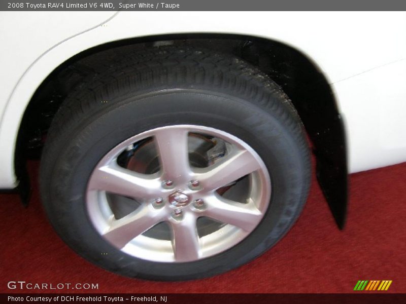 Super White / Taupe 2008 Toyota RAV4 Limited V6 4WD