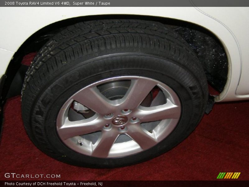 Super White / Taupe 2008 Toyota RAV4 Limited V6 4WD