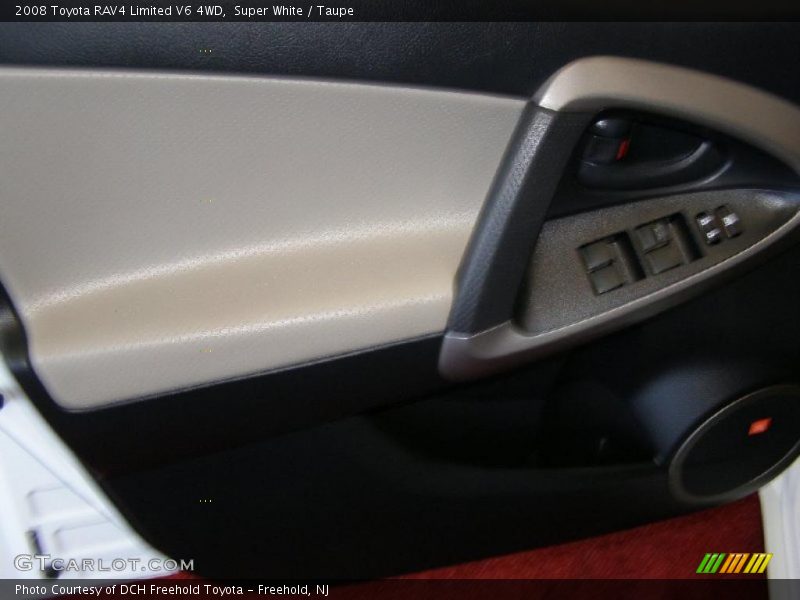Super White / Taupe 2008 Toyota RAV4 Limited V6 4WD