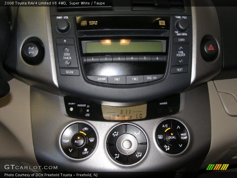 Super White / Taupe 2008 Toyota RAV4 Limited V6 4WD