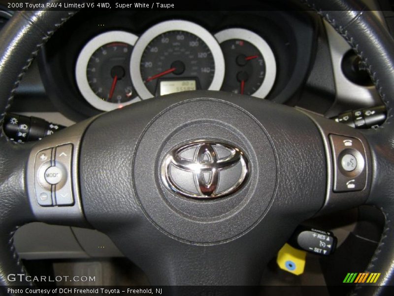 Super White / Taupe 2008 Toyota RAV4 Limited V6 4WD