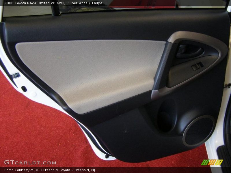 Super White / Taupe 2008 Toyota RAV4 Limited V6 4WD