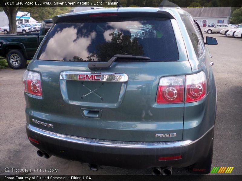 Silver Green Metallic / Light Titanium 2010 GMC Acadia SL AWD