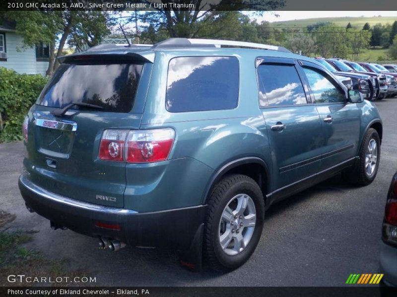Silver Green Metallic / Light Titanium 2010 GMC Acadia SL AWD