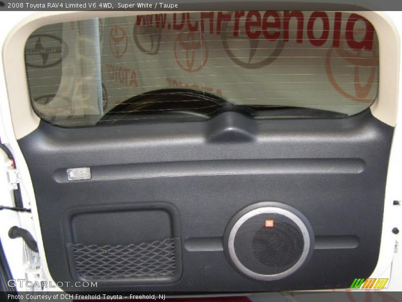 Super White / Taupe 2008 Toyota RAV4 Limited V6 4WD