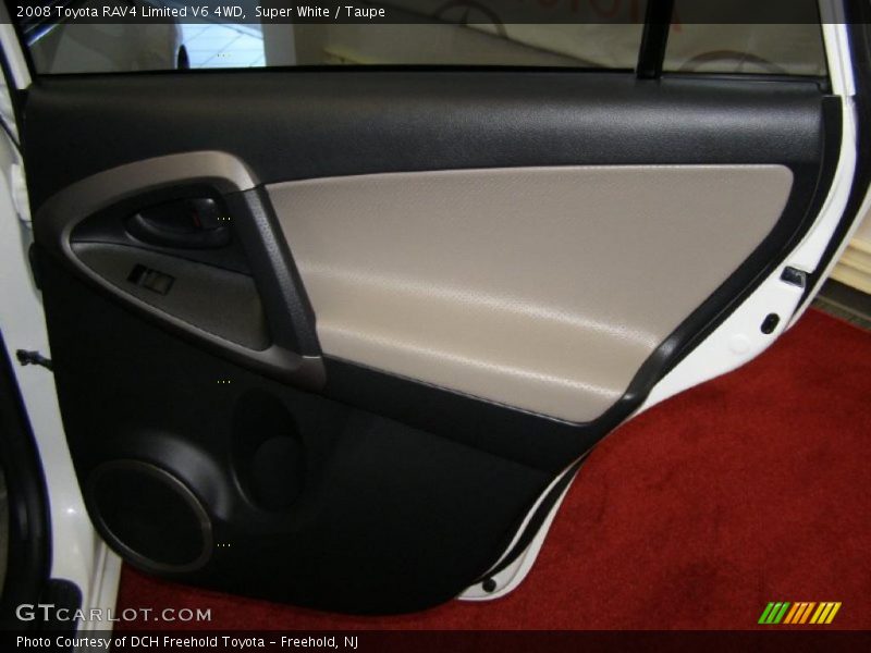 Super White / Taupe 2008 Toyota RAV4 Limited V6 4WD