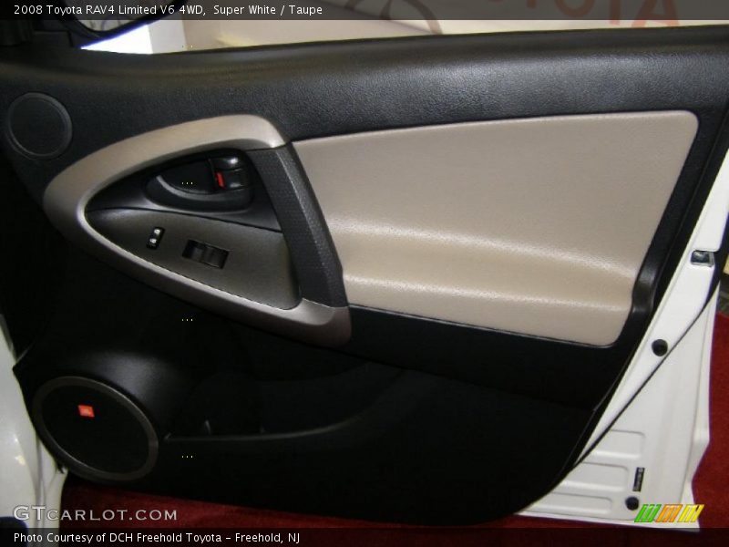 Super White / Taupe 2008 Toyota RAV4 Limited V6 4WD