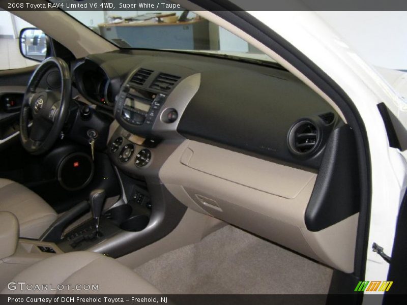 Super White / Taupe 2008 Toyota RAV4 Limited V6 4WD
