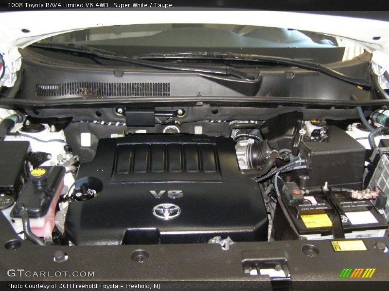 Super White / Taupe 2008 Toyota RAV4 Limited V6 4WD