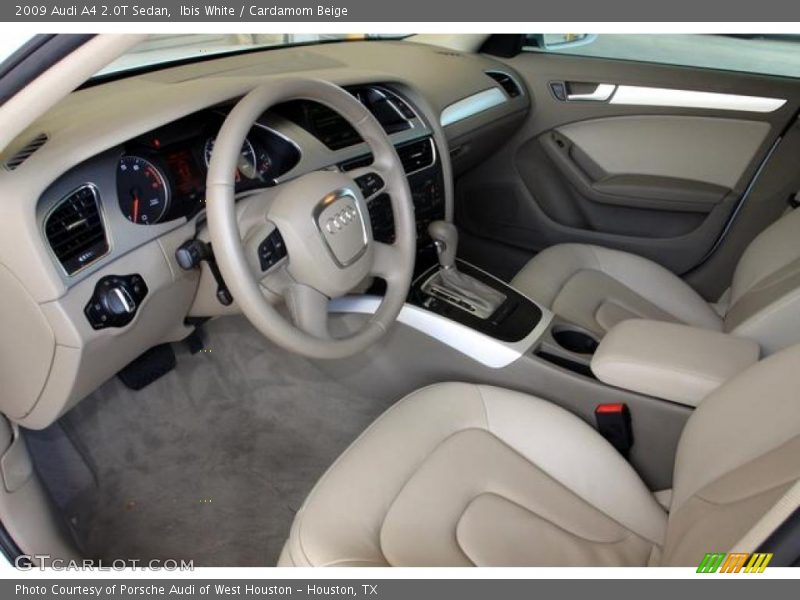 Ibis White / Cardamom Beige 2009 Audi A4 2.0T Sedan
