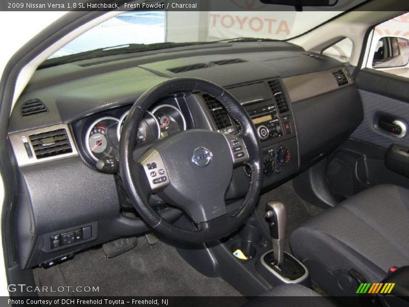 Fresh Powder / Charcoal 2009 Nissan Versa 1.8 SL Hatchback