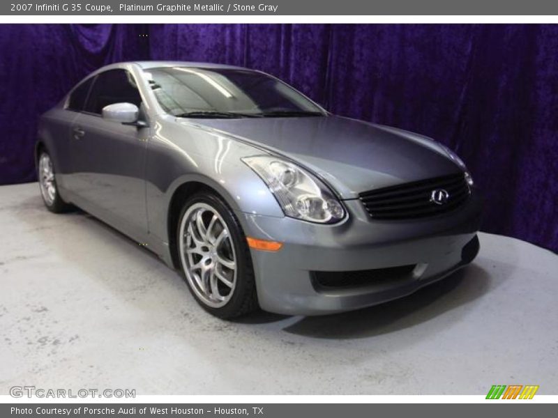 Platinum Graphite Metallic / Stone Gray 2007 Infiniti G 35 Coupe