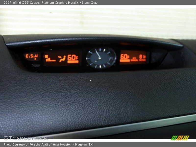 Platinum Graphite Metallic / Stone Gray 2007 Infiniti G 35 Coupe