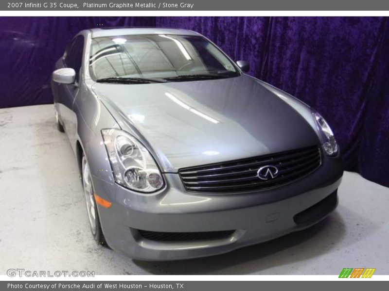 Platinum Graphite Metallic / Stone Gray 2007 Infiniti G 35 Coupe