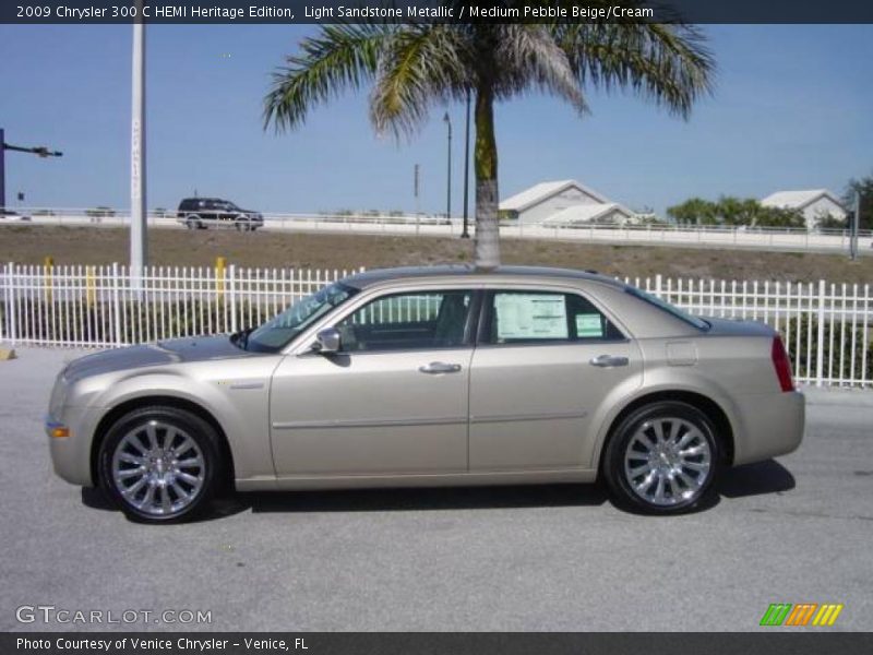 Light Sandstone Metallic / Medium Pebble Beige/Cream 2009 Chrysler 300 C HEMI Heritage Edition