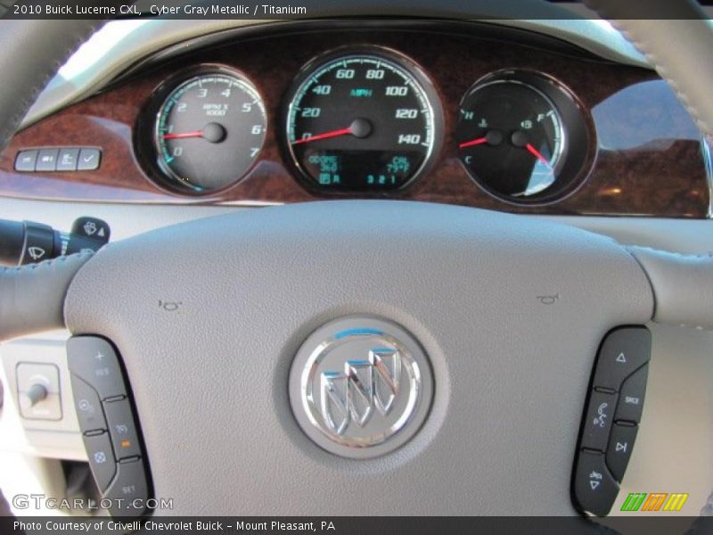Cyber Gray Metallic / Titanium 2010 Buick Lucerne CXL