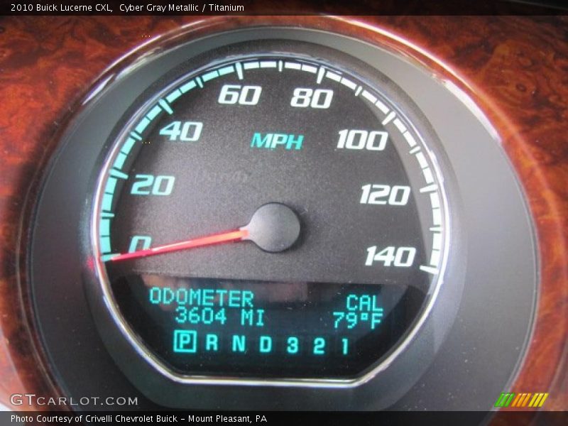 Cyber Gray Metallic / Titanium 2010 Buick Lucerne CXL
