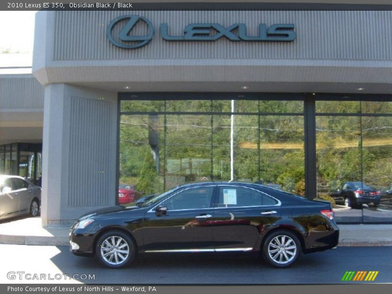 Obsidian Black / Black 2010 Lexus ES 350