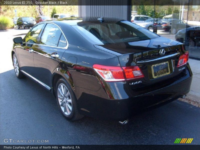 Obsidian Black / Black 2010 Lexus ES 350