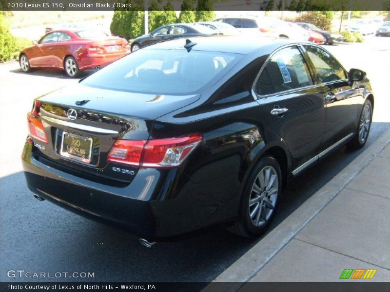 Obsidian Black / Black 2010 Lexus ES 350
