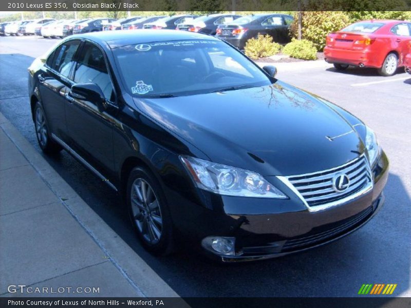 Obsidian Black / Black 2010 Lexus ES 350