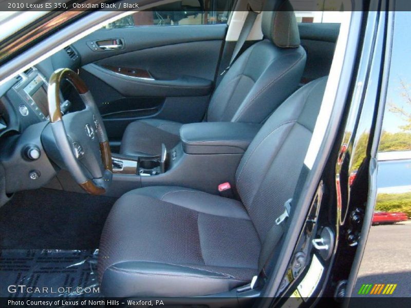 Obsidian Black / Black 2010 Lexus ES 350