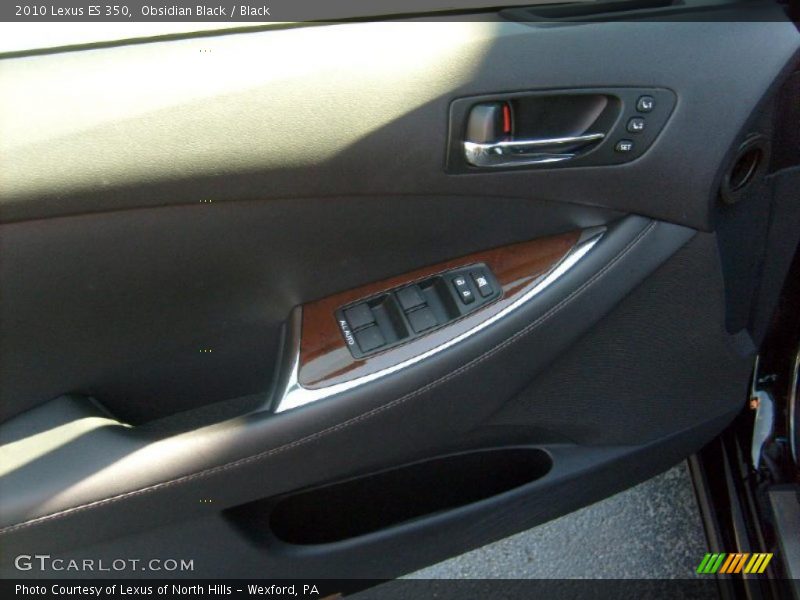Obsidian Black / Black 2010 Lexus ES 350
