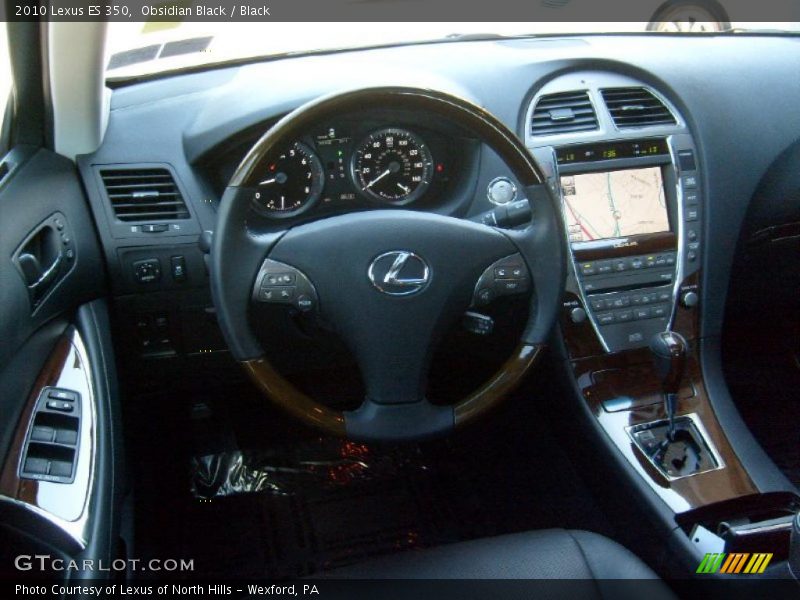 Obsidian Black / Black 2010 Lexus ES 350