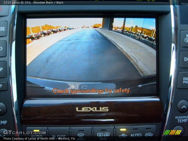 Obsidian Black / Black 2010 Lexus ES 350