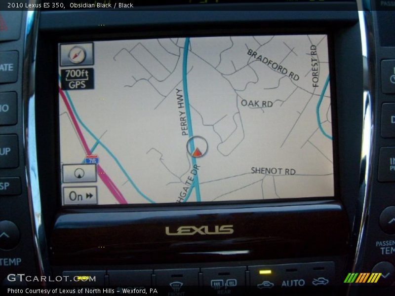 Obsidian Black / Black 2010 Lexus ES 350