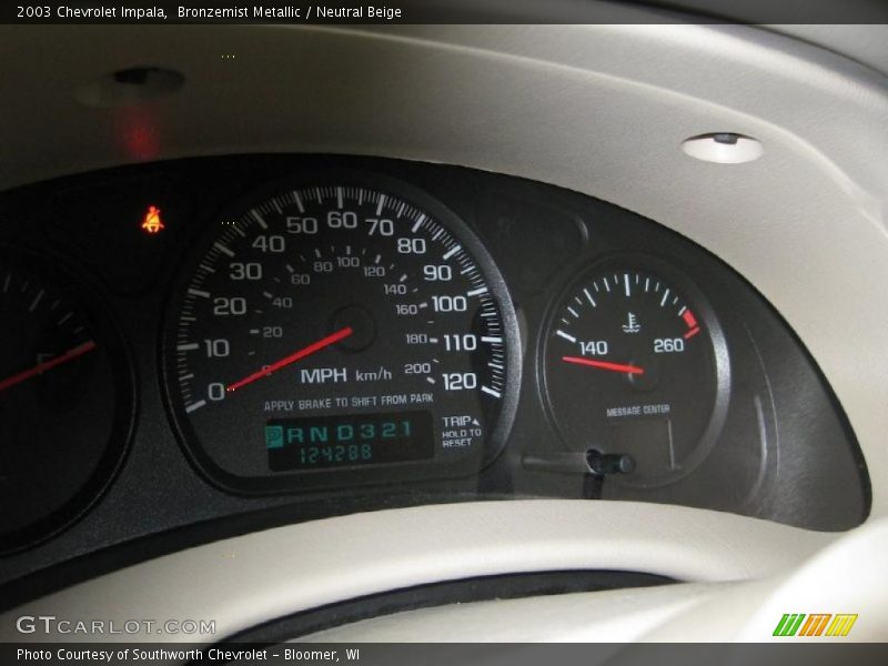 Bronzemist Metallic / Neutral Beige 2003 Chevrolet Impala