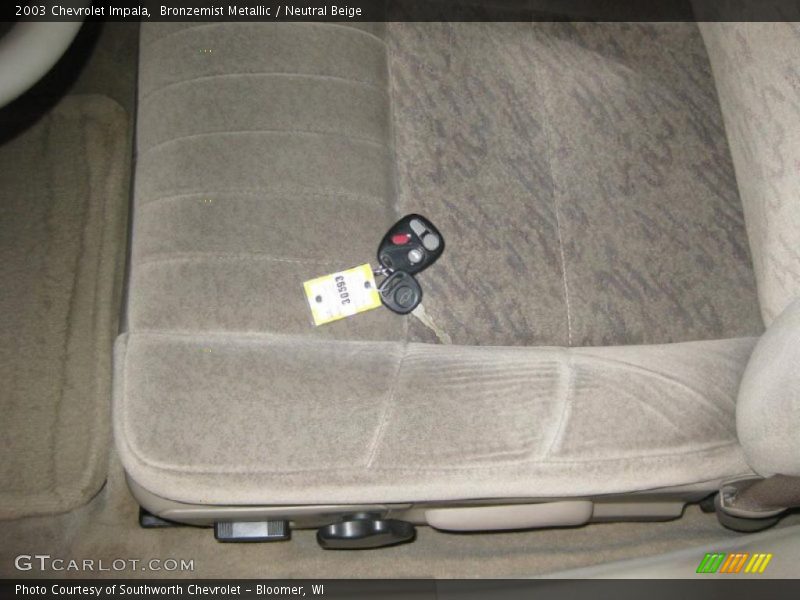 Bronzemist Metallic / Neutral Beige 2003 Chevrolet Impala