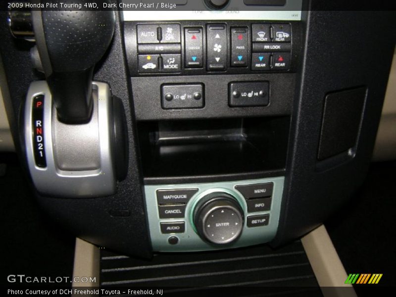Dark Cherry Pearl / Beige 2009 Honda Pilot Touring 4WD