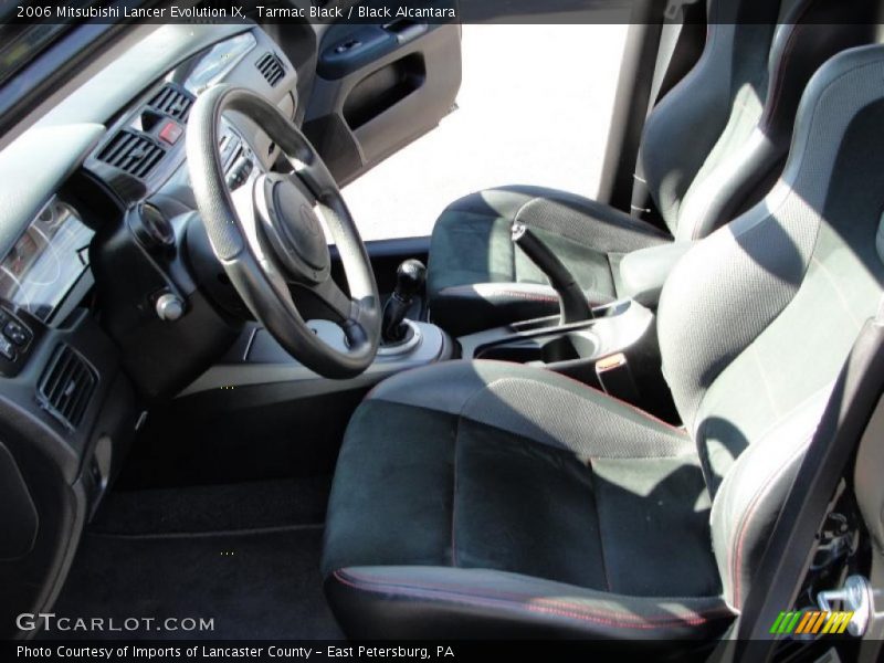 Tarmac Black / Black Alcantara 2006 Mitsubishi Lancer Evolution IX