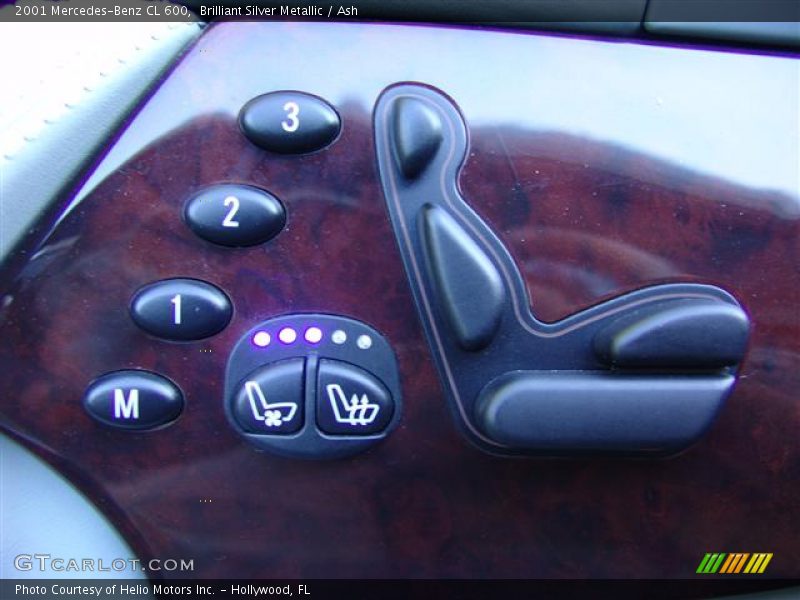 Brilliant Silver Metallic / Ash 2001 Mercedes-Benz CL 600