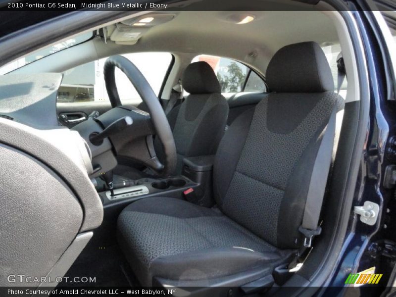 Midnight Blue Metallic / Ebony 2010 Pontiac G6 Sedan