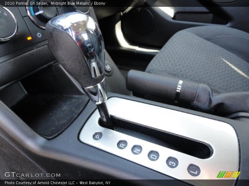 Midnight Blue Metallic / Ebony 2010 Pontiac G6 Sedan