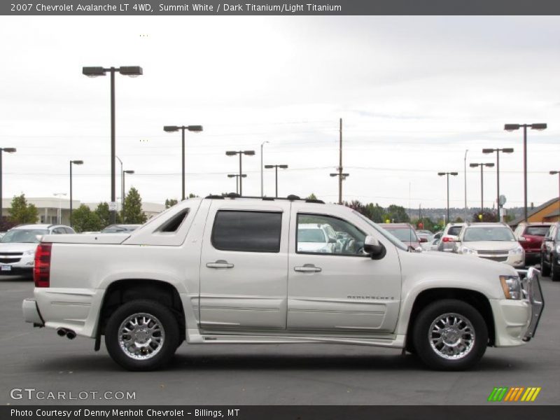 Summit White / Dark Titanium/Light Titanium 2007 Chevrolet Avalanche LT 4WD