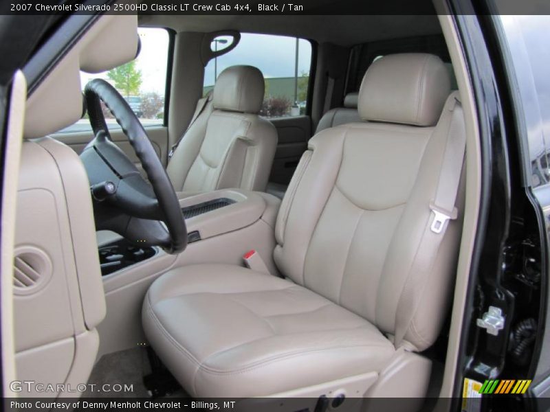 Black / Tan 2007 Chevrolet Silverado 2500HD Classic LT Crew Cab 4x4