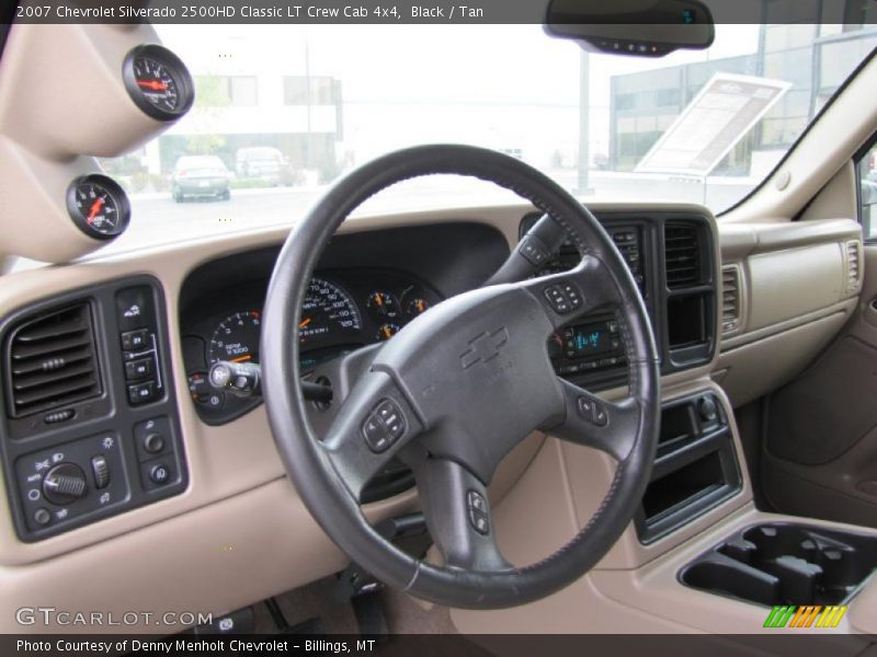 Black / Tan 2007 Chevrolet Silverado 2500HD Classic LT Crew Cab 4x4