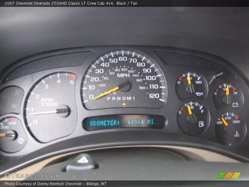 Black / Tan 2007 Chevrolet Silverado 2500HD Classic LT Crew Cab 4x4