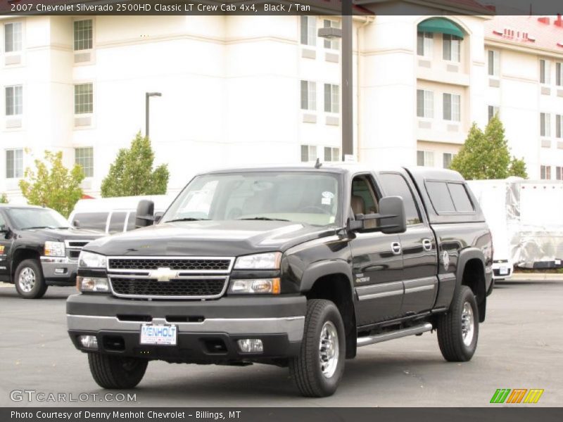 Black / Tan 2007 Chevrolet Silverado 2500HD Classic LT Crew Cab 4x4