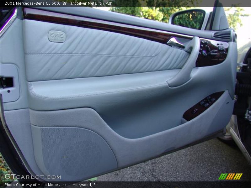 Brilliant Silver Metallic / Ash 2001 Mercedes-Benz CL 600