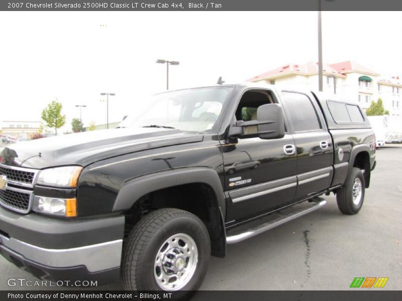 Black / Tan 2007 Chevrolet Silverado 2500HD Classic LT Crew Cab 4x4