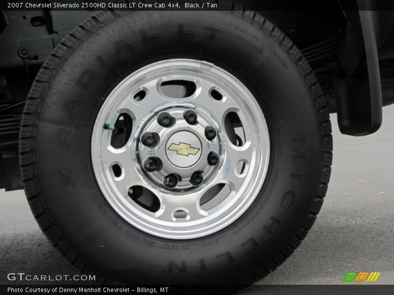 Black / Tan 2007 Chevrolet Silverado 2500HD Classic LT Crew Cab 4x4