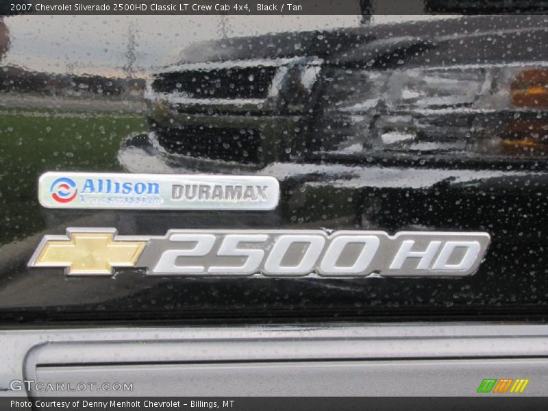 Black / Tan 2007 Chevrolet Silverado 2500HD Classic LT Crew Cab 4x4