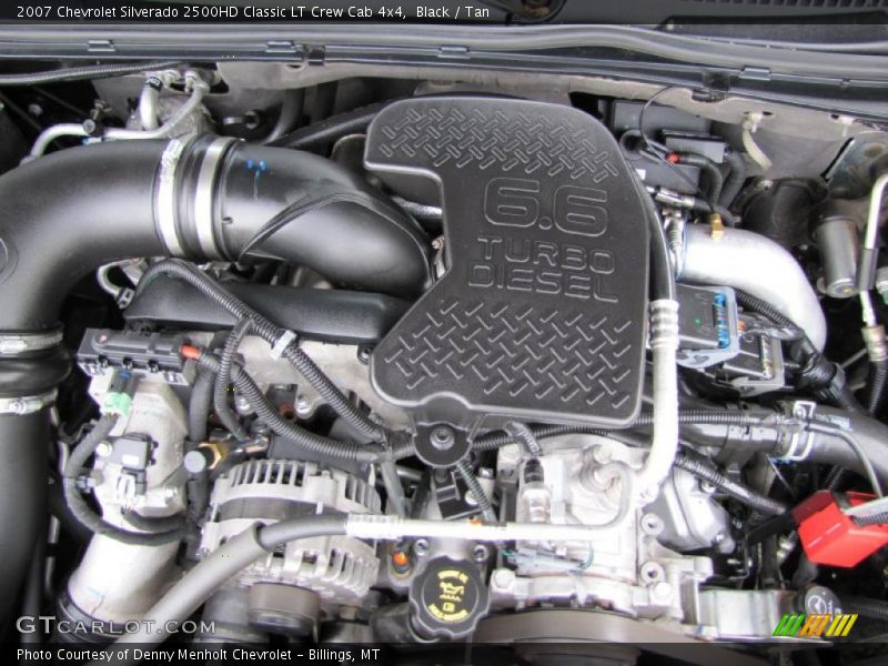 Black / Tan 2007 Chevrolet Silverado 2500HD Classic LT Crew Cab 4x4