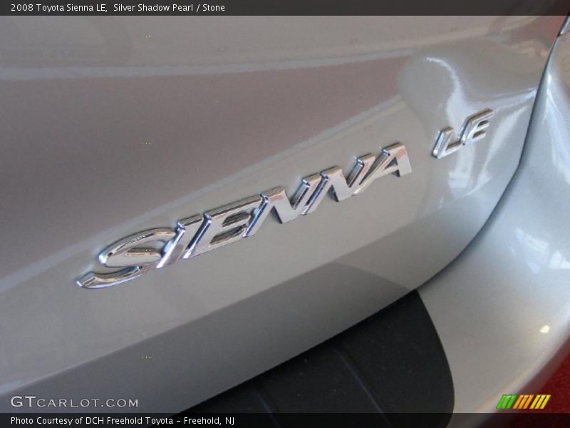 Silver Shadow Pearl / Stone 2008 Toyota Sienna LE